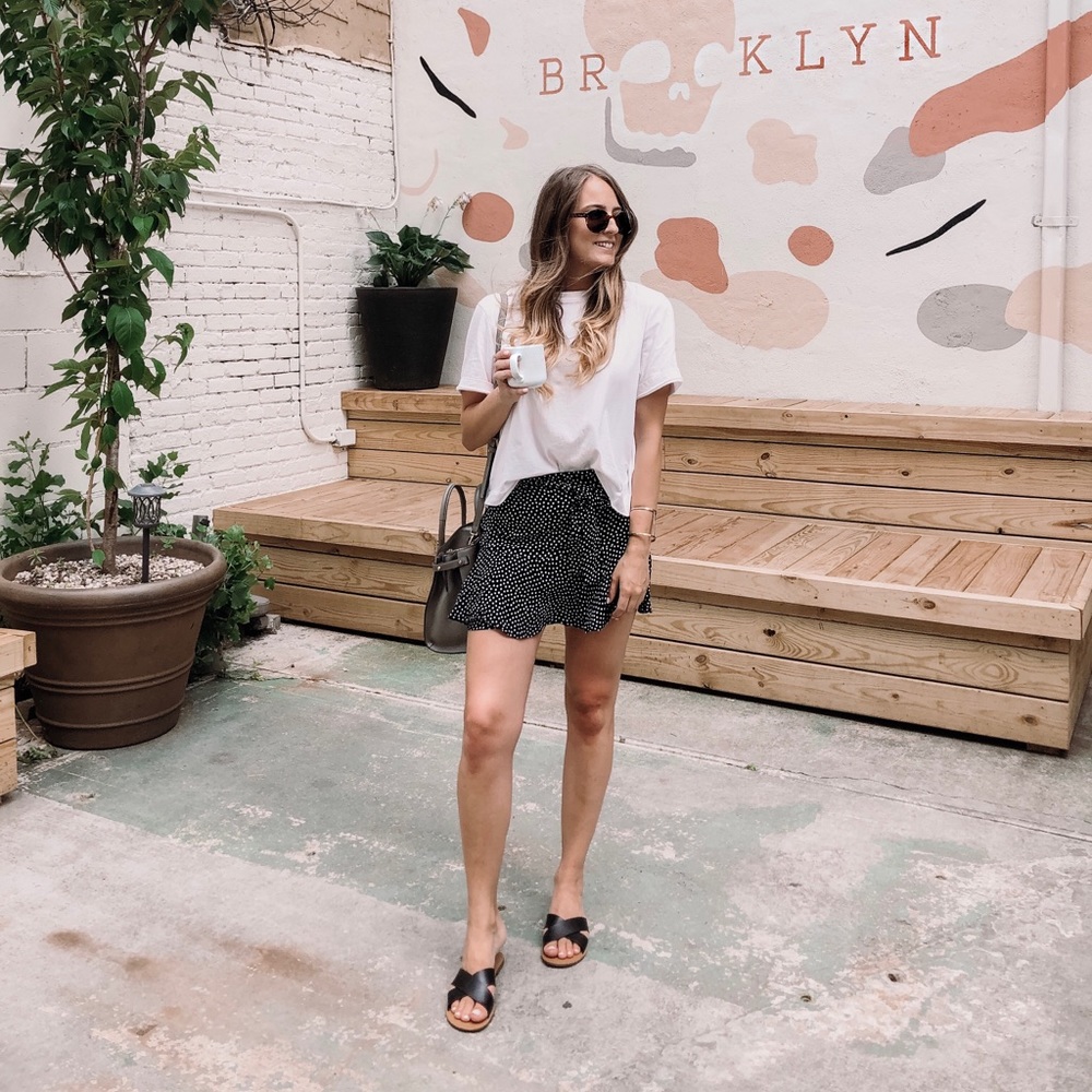 Zara polka dot skirt